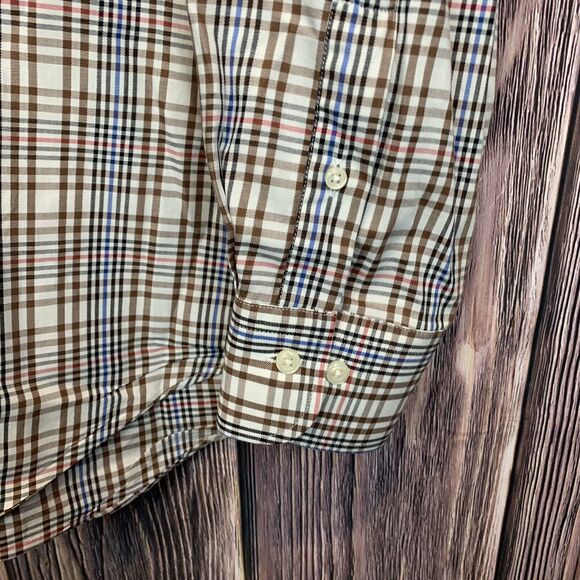 Peter Millar Men’s Multicolor‎ Check Long Sleeve Button Down Cotton Shirt Large - Picture 6 of 12